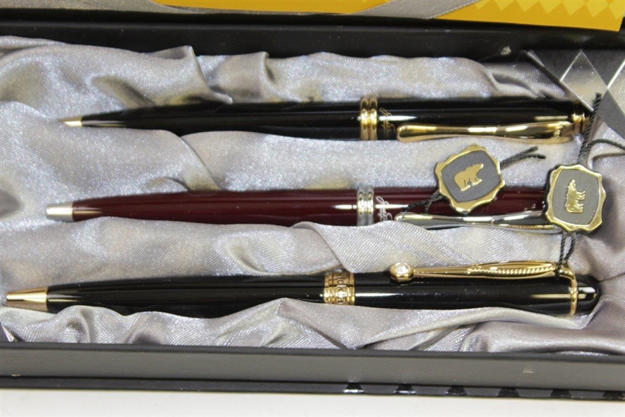 Jack Nicklaus Golden Bear Co. Three-Pack Deluxe Pen Set New in Box