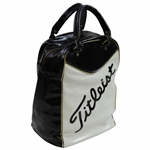 Classic Titleist Black with White Shag Bag