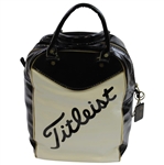 Classic Titleist Black with White Shag Bag