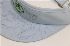 Multi-Signed 1988 US Open ay The Country Club Visor Including Kite, Solheim, Crenshaw, & others JSA ALOA