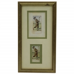 George Pipeshanks Original Artwork for Copes A Duffers Stroke Card #23 - Framed