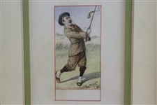 George Pipeshanks Original Artwork for Cope's 'A Duffers Stroke' Card #23 - Framed