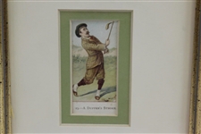 George Pipeshanks Original Artwork for Cope's 'A Duffers Stroke' Card #23 - Framed