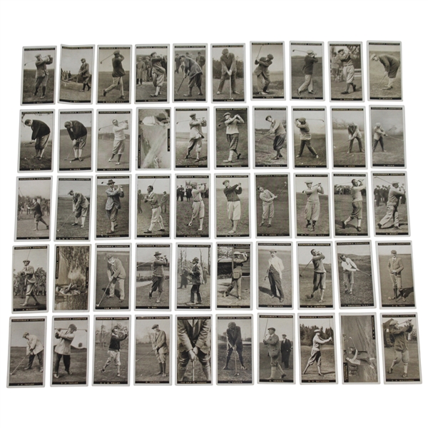 Full Complete Set of 1927 Churchmans Golfers Cigarette Cards - Fifty (50) - Great Condition