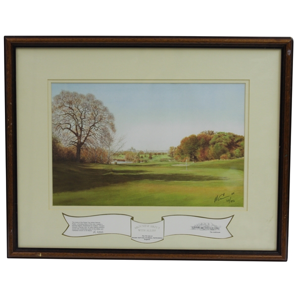 Ltd Ed "Around & About with Alliss" 7th hole at Verulam GC - Sam Ryder Home Club Signed by Artist Peter Alliss 