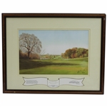Ltd Ed "Around & About with Alliss" 7th hole at Verulam GC - Sam Ryder Home Club Signed by Artist Peter Alliss 