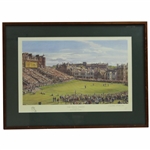 Ltd Ed St Andrews The Final Green Print Signed by Artist Arthur Weaver 87/400 - Framed