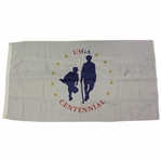 Tiger Woods & others Signed 1995 USGA Centennial House Flag - One of a Kind JSA ALOA