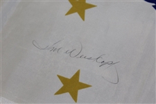 Tiger Woods & others Signed 1995 USGA Centennial House Flag - One of a Kind JSA ALOA