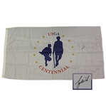 Tiger Woods & others Signed 1995 USGA Centennial House Flag - One of a Kind JSA ALOA