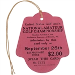 1930 US Amateur at Merion Golf Club Ticket #2829 - Bobby Jones Grand Slam