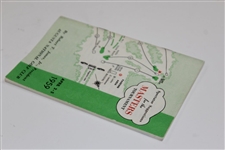 1959 Masters Tournament Spectator Guide - Art Wall Winner