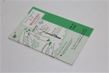 1962 Masters Tournament Spectator Guide - Arnold Palmer Winner