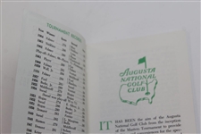 1965 Masters Tournament Spectator Guide - Jack Nicklaus Winner