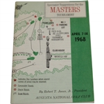 1968 Masters Tournament Spectator Guide - Bob Goalby Winner