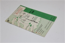 1968 Masters Tournament Spectator Guide - Bob Goalby Winner
