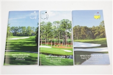 Eleven (11) Masters Tournament Spectator Guides - 1999-2008 & 2011
