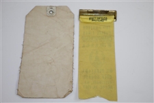 1938 & 1939 Amateur Public Links Qualifying Round Badges with Tournament Ribbons
