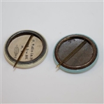 1938 & 1939 Amateur Public Links Qualifying Round Badges with Tournament Ribbons