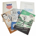 1962, 1965, 1966, 1973 & 1976 Tournament Player Catalogues