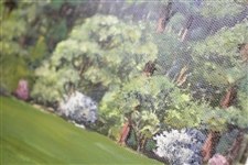 Augusta Hole #12 Golden Bell Ltd Ed Artist Enhanced Giclee Canvas Print by Bill Waugh #7/20