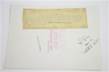 Two Original Glenna Collette Vare Photos - Follow Through & USGA President Presents Prize