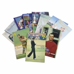 Twelve (12) OPEN Championship Official Programs - 1981, 1982, 1985, 1986, 1990-92, 1998-2002