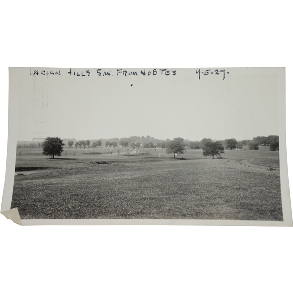 1927 Indian Hills Southwest from No. 8 Tee - 9/5/27 - Wendell P. Miller Collection