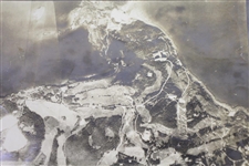Circa 1943 Original British Government R.N.A.S. Aerial Photograph of Famed C.B. Macdonald Bermuda Mid-Ocean Course