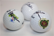 Mark O' Meara, Tom Lehman and Jay Haas Signed Golf Balls JSA ALOA