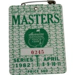 1982 Masters Tournament Series Badge #0245 - Craig Stadler Winner