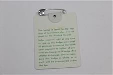 1982 Masters Tournament Series Badge #0245 - Craig Stadler Winner