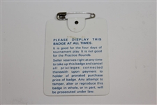 1983 Masters Tournament Series Badge #01168 - Seve Ballesteros Winner