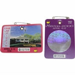 1998 & 2000 Masters Series Badges #Q02709 & #R17315 - OMeara & Singh Winners