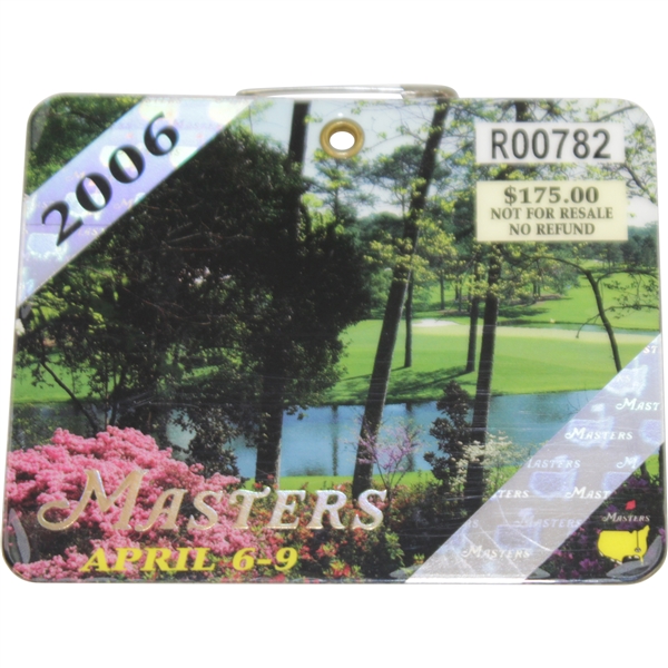 2006 Masters Tournament Series Badges #R00782 - Phil Mickelson Winner
