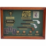 Classic Evolution of Golf Equipment Framed Presentation Display - Replica Items