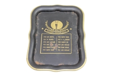 National Amateur Golf Tray with Jack & Arnie Plus Unmarked Ash Tray & Jim Thorpe Trophy Tray