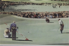 Bobby Jones Tying Putt at Winged Foot in the 1929 US Open by Robert Fawcett - Esquire 1945