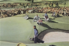 Bobby Jones Tying Putt at Winged Foot in the 1929 US Open by Robert Fawcett - Esquire 1945