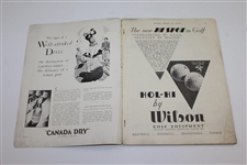 Bobby Jones on Golf Magazine with Introduction by Grantland Rice - Copyright 1929-1930