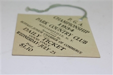 1934 PGA Championship at Park Country Club Wednesday Ticket - Paul Runyan Winner