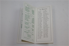 1961 Augusta National Golf Club Membership Directory with Key Dates/Info - Oct. 10, 1961