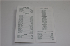 1998 Augusta National Golf Club Membership Directory with Key Dates/Info - October 1998