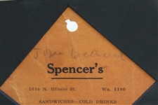 Joyce Wethered Signed 1935 Exhibition Match at Highland G&CC Ticket #917 JSA ALOA