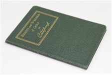 1935 A.G. Spalding & Bros. Rights & Wrongs of Golf by Bobby Jones - Excellent Condition