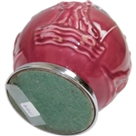 Circa 1920 Rookwood Golf Cranberry Cigarette Dispenser with Sports Themes