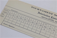 1930 US Open at Interlachen Country Club Official Scorecard - Bobby Jones Grand Slam!