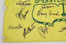 Big Three Plus other Masters Champs Signed 2007 Masters Flag - Nicklaus & Ford Center JSA ALOA