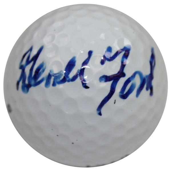 Gerald Ford Signed Wilson Ultra Logo Golf Ball JSA ALOA