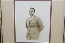 Gene Sarazen Signed Cut with Framed 1929 Sepia Tone Photograph JSA ALOA